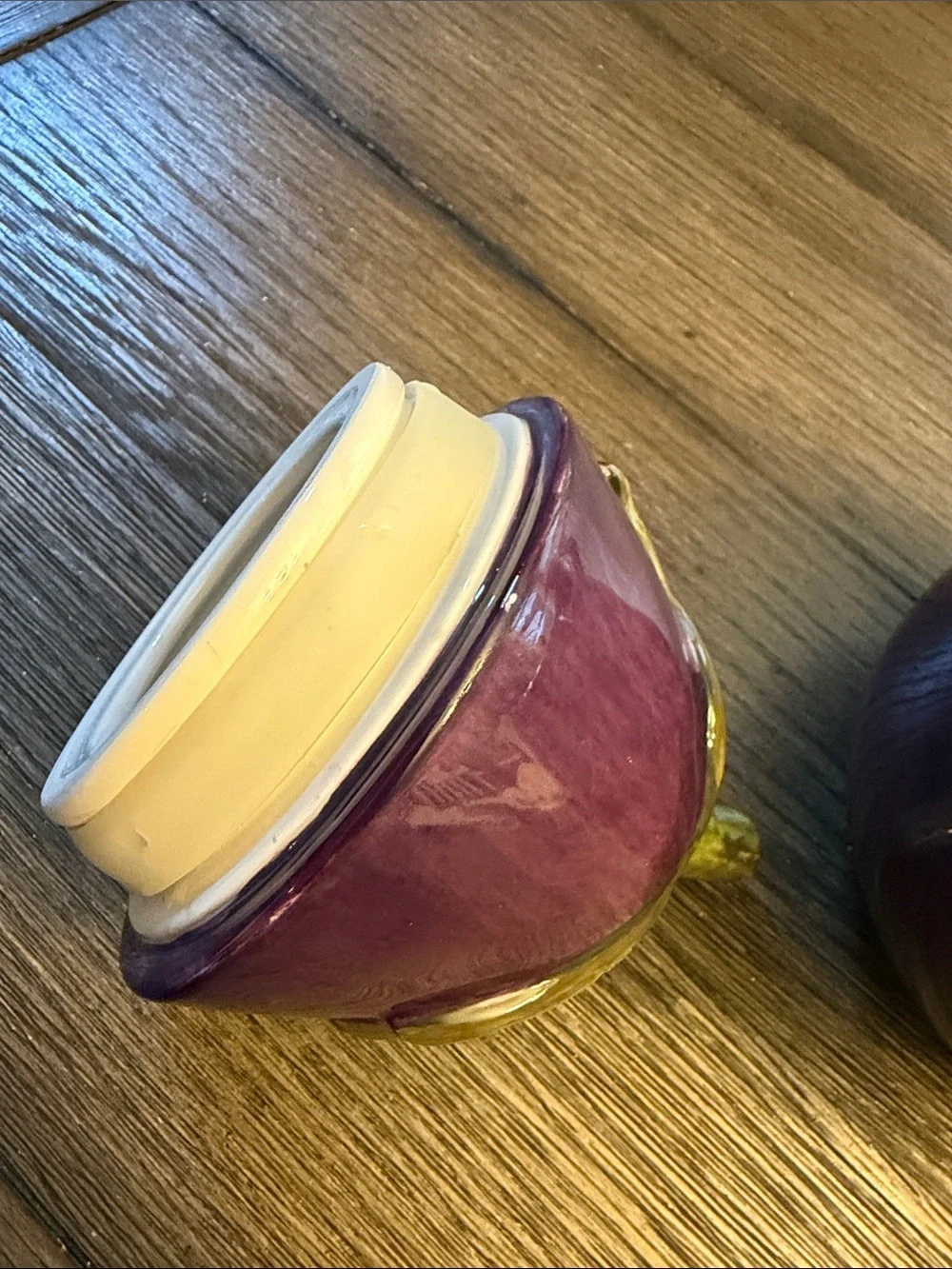 Home Interiors Purple Eggplant Canister Cookie Jar Vintage 8